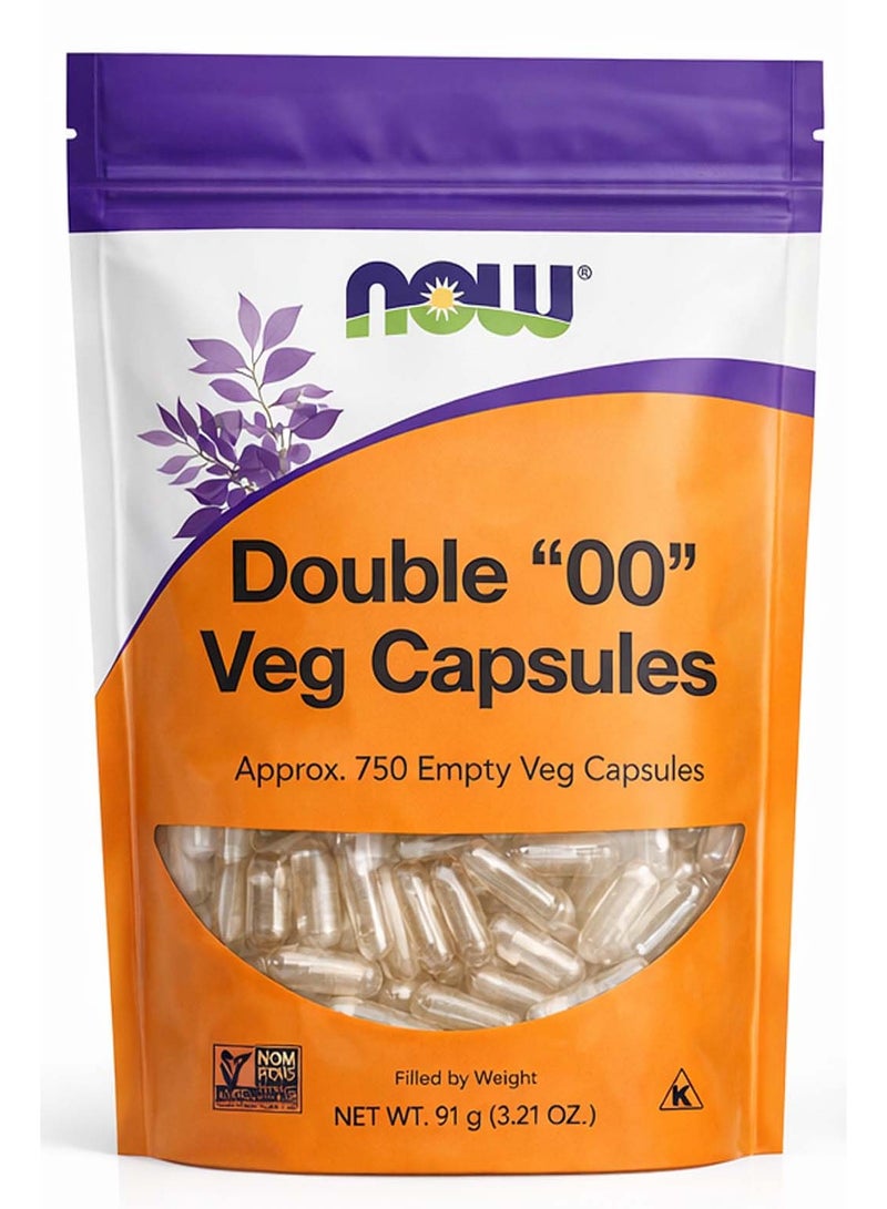 ناو كبسولات نباتية مزدوجة 00، حوالي 750 كبسولة نباتية فارغة - Image 1